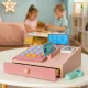 Multistore Wooden Kids Cash Register with Scanner and Money