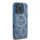 Guess iPhone 16 Pro Case 4G Ring Classic Logo MagSafe, Blue