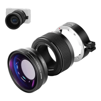 Neewer Wide Angle and Macro Lens for Sony ZV1, Black