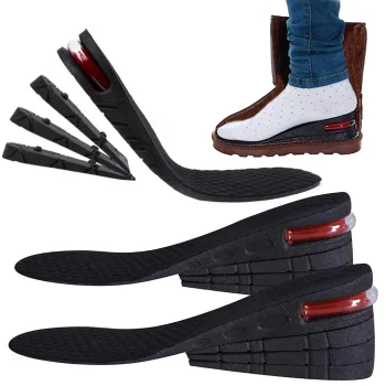 Height Increase Shoe Insoles Adjustable Lift Size 35-42