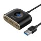 HUB Baseus Square USB-A to 1x USB-A 3.2 Gen 1 / 3x USB 2.0 with 1m cable - black