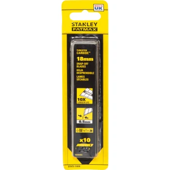 Stanley STHT2-11818 Carbide Snap-Off Blades 18 mm, 10 pcs.