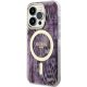 Guess iPhone 14 Pro Max vāciņš Leopard MagSafe, rozā