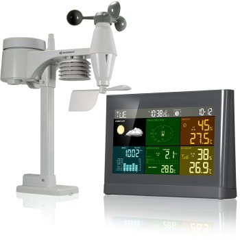 Bresser 7002550QT5000 5-in-1 Comfort Weather Station, Grey