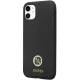 Guess iPhone 11 / XR Case Silicone Logo Strass 4G, Black