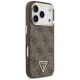 Guess 4G PU Leather MagSafe Case for iPhone 17 Pro Brown