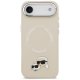 Karl Lagerfeld Karl & Choupette Pins MagSafe Case for iPhone Air Beige