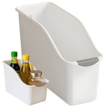 Kitchen Organizer Plastic Storage Container for Under Sink and Cabinet Cleaning Supplies