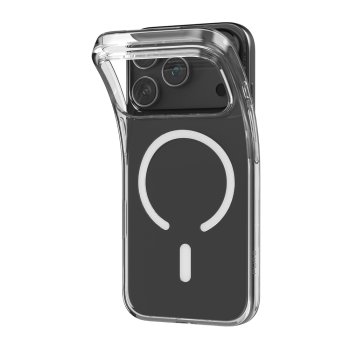 Puro 0.3 MAG Ultra-Slim TPU Case Compatible with MagSafe iPhone 17 Pro - Transparent