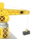 Wooden Seaport Toy Set with Crane and Ship KX3774