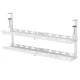 Maclean MC-102 W Under-Desk Cable Organizer, 2 Levels, White