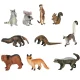 Kids Animal Figure Toy Set, 19 pcs.