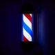 Gabbiano BB-02 Large Illuminated Barber Pole Black