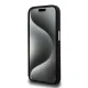 Karl Lagerfeld iPhone 15 Pro Max Case Silicone Metal Script Logo, Black