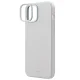 Uniq iPhone 15 Case Lino Hue Magclick Charging, Light Gray