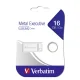 USB Flash Drive Verbatim Metal Executive 16GB USB 2.0, Silver (98748)