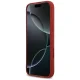 Guess Silicone Script Metal Logo MagSafe Phone Case Cover iPhone 17 Pro Max - Red