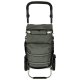 Shopping Trolley Bag on Wheels with Reflectors, 100cm, Grey