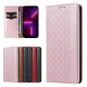 Flip Wallet Case for Samsung Galaxy S23+ with Stand and Wrist Lanyard, Pink