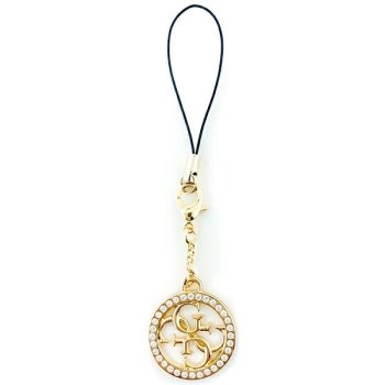 Guess Universal Phone Charm 4G Rhinestones, Gold