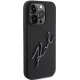 Karl Lagerfeld Silicone Karl Script Case for iPhone 15 Pro, Black
