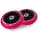 Soke Scooter Wheels 100 mm with ABEC 9 Bearings, 2 Pack, Ruby