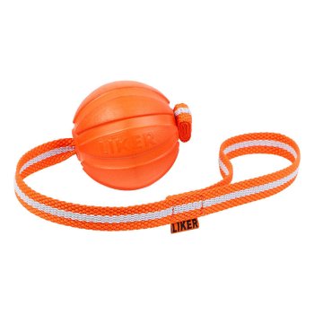 Rubber Ball on a Rope Interactive Chew Toy for Dogs, Liker Line 7 Waudog
