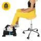 4FIZJO ERGO Swivel Saddle Massage Stool, Beige