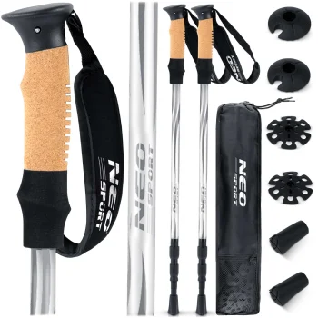Neo-Sport NS-380 Telescopic Trekking Poles, 65-135 cm