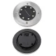 Solar Ground Lights 8 LED, Cold White (4-Pack)