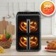 Dual Basket Vertical Air Fryer 11.6 L Berdsen 3000W Bd-663