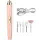 Electric Nail Drill 5 in 1 Kit for Manicure and Pedicure, Portable E-File, Pink