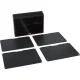 Joseph Joseph Folio Steel 4-Piece Chopping Board Set, Black