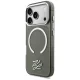 Karl Lagerfeld IML KL Script Logo MagSafe Case for iPhone 17 Pro Max - Black