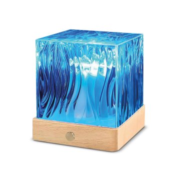 Forever Light AURORA Northern Lights Projector with 16 Color Modes and Wooden Base