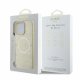 Guess Saffiano Peony Classic Logo MagSafe Case for iPhone 16 Pro, Gold