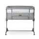 Nukido NK-243 Bedside Cot with Mattress, Grey