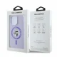 Karl Lagerfeld Silicone Karl&Choupette Heads Ring MagSafe Phone Case Cover iPhone 16 Pro Max - Purple