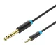 Audio Cable TRS 3.5mm to 6.35mm Vention BABBG 1.5m, Black