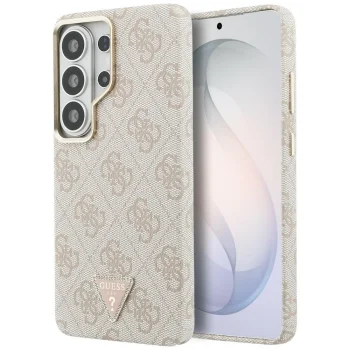 Guess 4G Triangle Logo MagSafe Case for Samsung Galaxy S26 Ultra, Pink