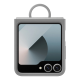 Samsung Galaxy Z Flip 6 ( SM-F741B/DS ) Original Silicon Case Cover with Ring, Gray (EF-PF741TJEGWW) | Telefona...