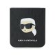 Karl Lagerfeld Saffiano Monogram Case for Samsung Galaxy Z Flip6, Black