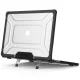 Tech-Protect SmartShell Pro Case for MacBook Air 13\" (M2/M3/M4) Black/Clear