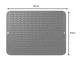 Silicone Dish Drying Mat Large Kitchen Counter Drainer, Grey