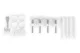 Ecotoys Safety Gate for Stairs and Doors, 74-105 cm, White