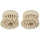 Brabantia SinkSide Replacement Dish Brush Heads, Set of 2, Soft Beige