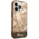 Guess Porcelain Collection vāciņš iPhone 14 Pro Max okerkrāsā