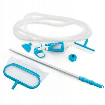 Intex 28003 Pool Cleaning Kit with Water Vacuum, Skimmer Net and Brush