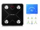 Analytical Bathroom Scales with Bluetooth and LCD Display, Black
