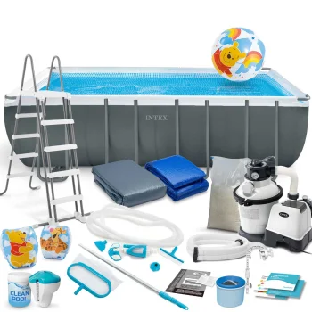 Intex 26356 Rectangular Frame Pool 549 x 274 x 132 cm with Sand Filter Pump